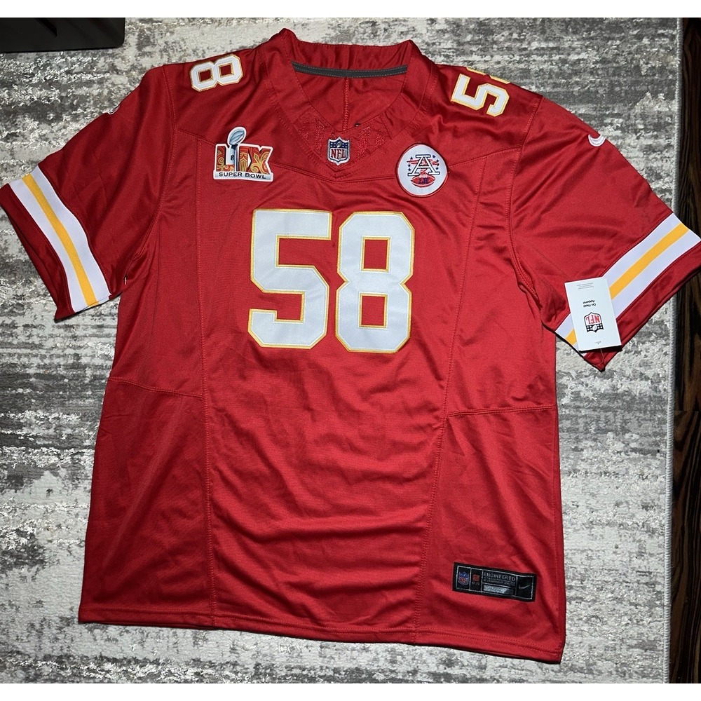 Nike DriFit Kansas City Chiefs Derrick Thomas NFL Football Jersey Mens 3XL NWT